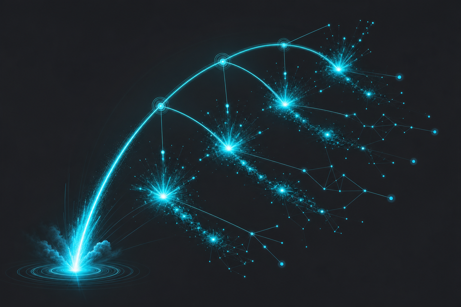 Abstract visualization of controlled pilot campaign activation and deployment