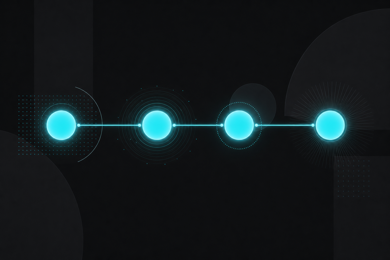 Abstract editorial visualization of a structured marketing methodology pathway
