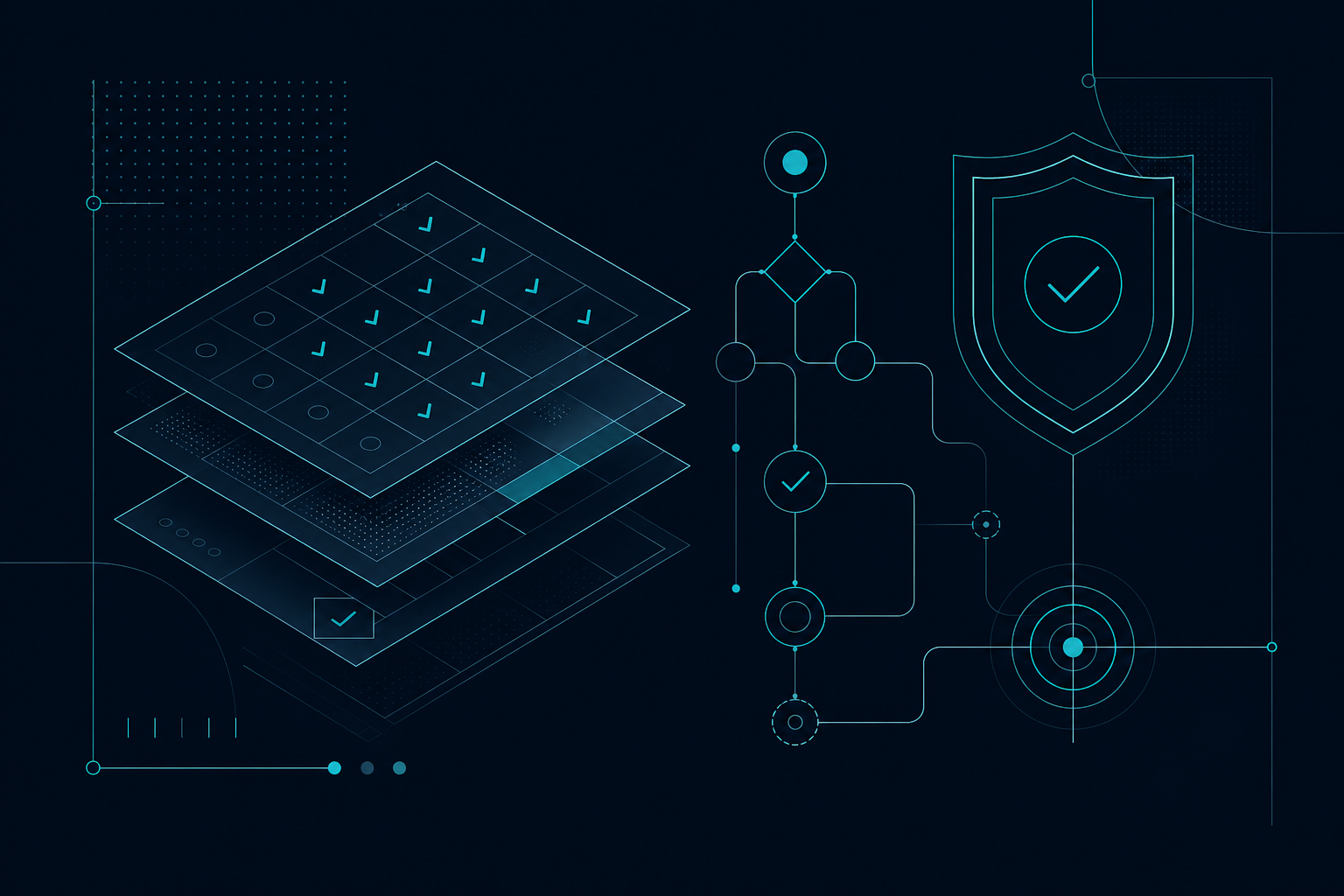 Abstract campaign governance and quality assurance workflow visualization