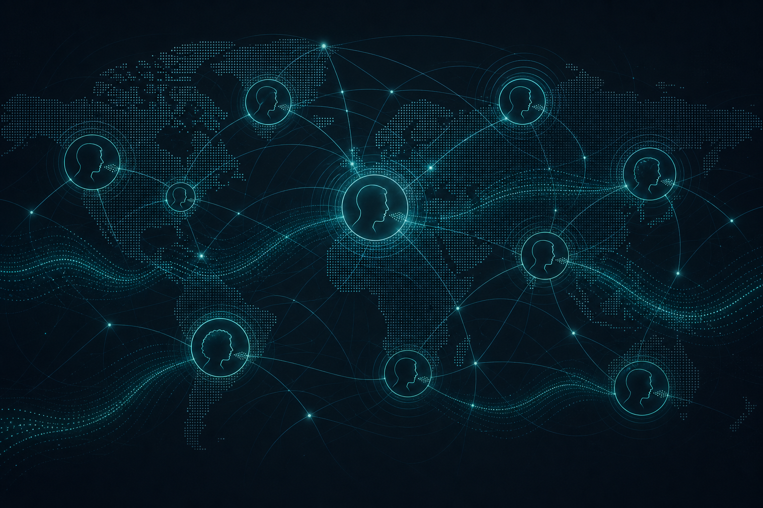 Abstract multilingual market activation network visualization
