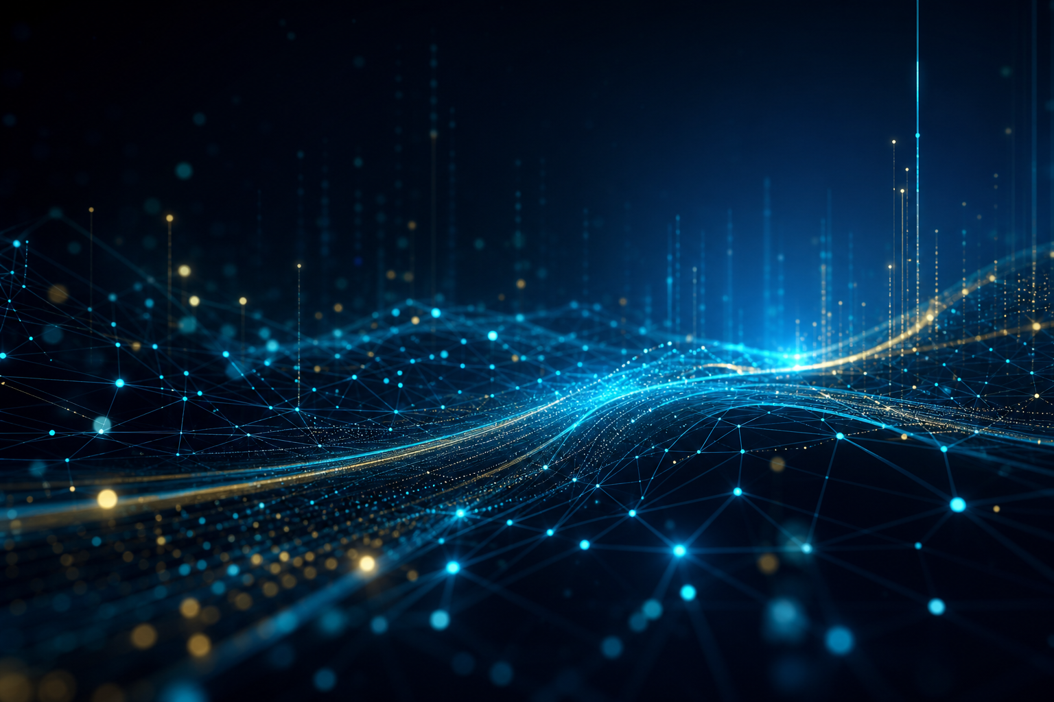 Abstract digital network representing IT marketing connectivity